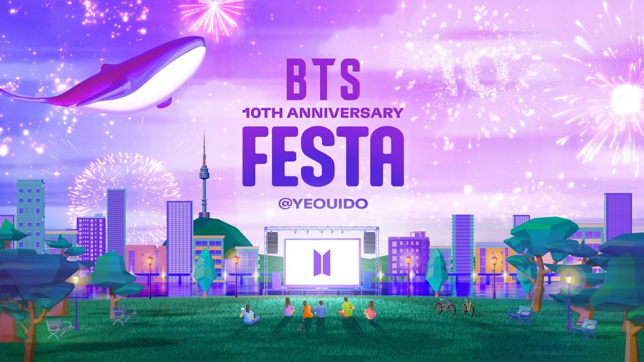 BTS' 10th] RM of BTS tunes in live with fans at Yeouido